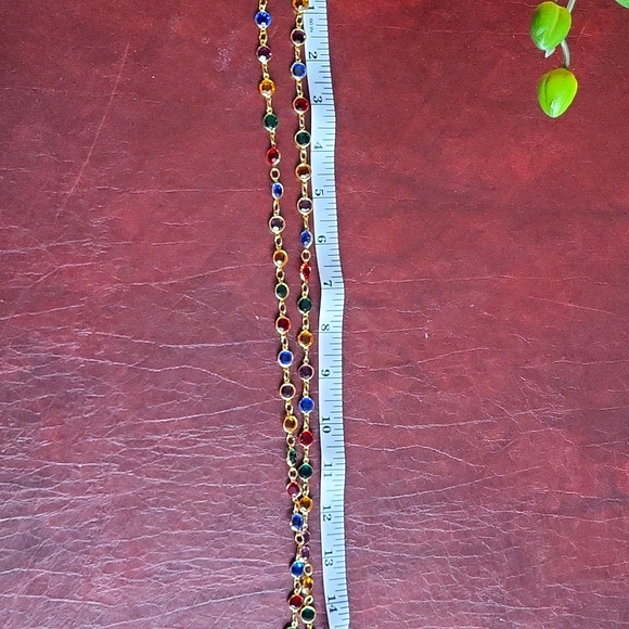 Rafaelian Austrian Crystal Multicolor Necklace 30" - Picture 6 of 9